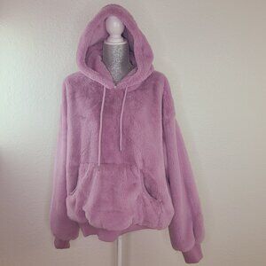 House of Fluff 100% Recycled Teddy Hoodie - Lavender
